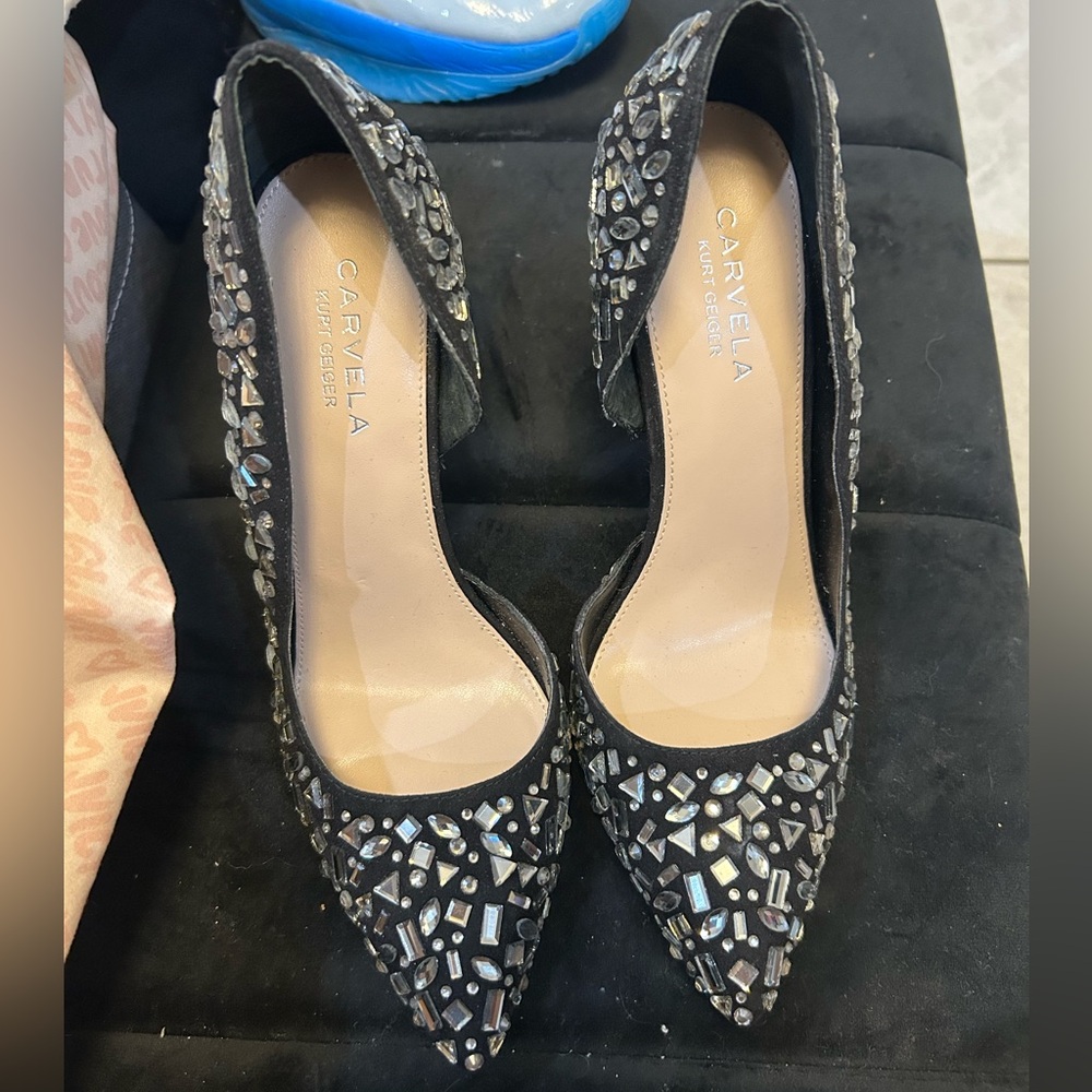Carvela Kurt Geiger Rhinestone Heel 37